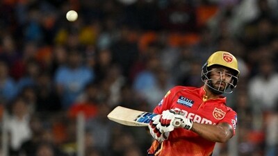 Punjab Kings' Jitesh Sharma avoids a bouncer during the Indian Premier League (IPL) Twenty20 cricket match (AFP) Punjab Kings' Jitesh Sharma avoids a bouncer during the Indian Premier League (IPL) Twenty20 cricket match (AFP)