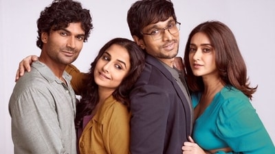 Do Aur Do Pyaar box office collection day 1: Sendhil Ramamurthy, Vidya Balan, Pratik Gandhi, Ileana D'Cruz in a still from the film.