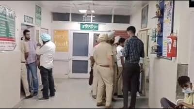Four jail inmates were rushed to Sangrur civil hospital, where doctors declared two brought dead, on Friday night. (ANI Photo)