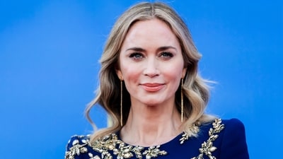 At The Fall Guy premiere in Berlin, British actor Emily Blunt looked sensational as she slipped into a navy jumpsuit, which was adorned with intricate gold embroidery. (AP) At The Fall Guy premiere in Berlin, British actor Emily Blunt looked sensational as she slipped into a navy jumpsuit, which was adorned with intricate gold embroidery. (AP)