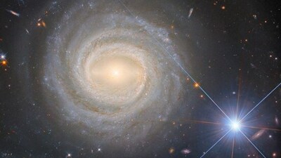 NGC 3783: A spiral galaxy located in the constellation of Centaurus, approximately 150 million light-years away from Earth. (Instagram/@nasahubble) NGC 3783: A spiral galaxy located in the constellation of Centaurus, approximately 150 million light-years away from Earth. (Instagram/@nasahubble)