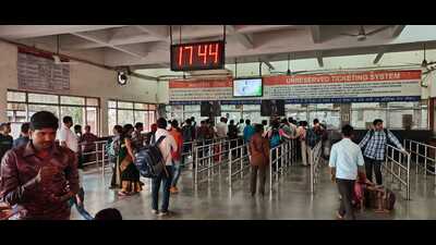 Officials said a total of 499 trains have been cancelled, diverted or short-terminated/originated on the Ambala-Sahnewal section of the Ambala Division in the last four days. (HT Photo) Officials said a total of 499 trains have been cancelled, diverted or short-terminated/originated on the Ambala-Sahnewal section of the Ambala Division in the last four days. (HT Photo)