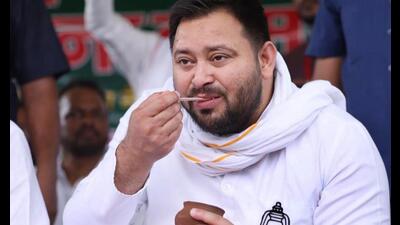 RJD leader Tejashwi Yadav during an election rally in Jamui, Bihar. (HT Photo) RJD leader Tejashwi Yadav during an election rally in Jamui, Bihar. (HT Photo)