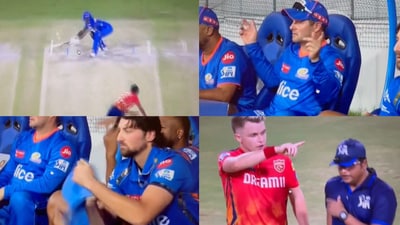 MI dugout signalled for a DRS which was accepted by the umpires MI dugout signalled for a DRS which was accepted by the umpires