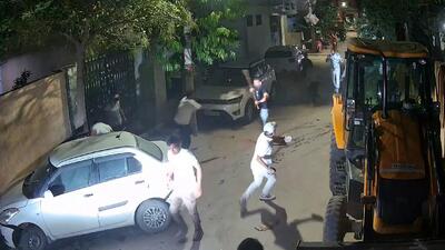 Six people were injured and several vehicles were damaged in a clash between two families in Dhanwapur. (HT PHOTO) Six people were injured and several vehicles were damaged in a clash between two families in Dhanwapur. (HT PHOTO)