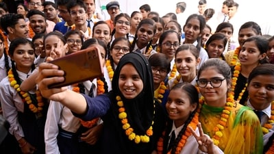 The pass percentage of high school has dropped marginally while the pass percentage of intermediate has increased. (Deepak Gupta/HT Photo) The pass percentage of high school has dropped marginally while the pass percentage of intermediate has increased. (Deepak Gupta/HT Photo)