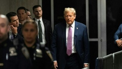 A panel of 12 jurors was sworn in on April 18, 2024, for the unprecedented criminal trial of a former US president. (AFP) A panel of 12 jurors was sworn in on April 18, 2024, for the unprecedented criminal trial of a former US president. (AFP)