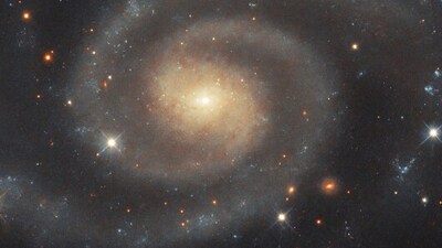 UGC 11105: A large spiral galaxy located in the constellation of Hercules, approximately 120 million light-years away from Earth. (Instagram/@nasahubble) UGC 11105: A large spiral galaxy located in the constellation of Hercules, approximately 120 million light-years away from Earth. (Instagram/@nasahubble)