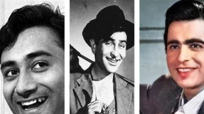 (From L to R) Dev Anand, Raj Kapoor and Dilip Kumar (HT File) (From L to R) Dev Anand, Raj Kapoor and Dilip Kumar (HT File)