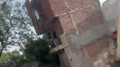 Four-storey building collapses at Delhi's Kalyanpuri (X/ANI) Four-storey building collapses at Delhi's Kalyanpuri (X/ANI)