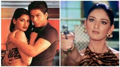 Sonali Bendre was seen along with Shah Rukh Khan in Duplicate. Sonali Bendre was seen along with Shah Rukh Khan in Duplicate.