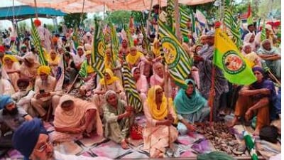The farmers have been protesting under the Samyukta Kisan Morcha and Kisan Mazdoor Morcha banner in Patiala's Shambhu. (HT File) The farmers have been protesting under the Samyukta Kisan Morcha and Kisan Mazdoor Morcha banner in Patiala's Shambhu. (HT File)