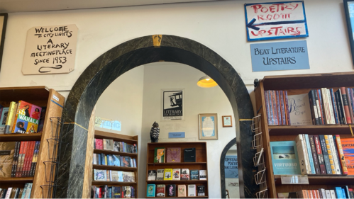 City Lights Bookstore. (Author) City Lights Bookstore. (Author)