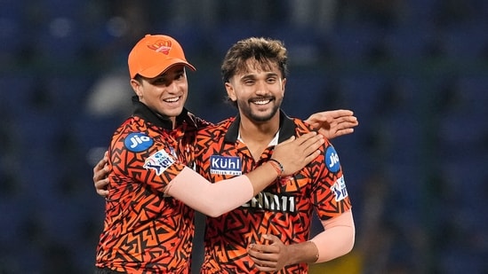 Nitish Reddy claimed the final wicket of Delhi Capitals skipper Rishabh Pant to seal the deal for his side at Arun Jaitley Stadium, New Delhi.(PTI)