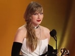 FILE PHOTO: Taylor Swift accepts the award for Best Pop Vocal Album for Midnights during the 66th Annual Grammy Awards in Los Angeles, California, U.S., February 4, 2024. REUTERS/Mike Blake/File Photo