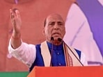Union Defence Minister Rajnath Singh(PTI file photo)