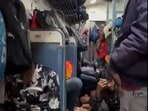 Congress leader Rahul Gandhi shared a video of a jam-packed train.(Rahul Gandhi/X)