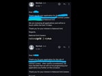 Snapshot of the rejection email. Snapshot of the rejection email.