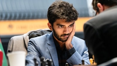 India’s D Gukesh has moved into sole lead in the tournament with one round remaining (FIDE) India’s D Gukesh has moved into sole lead in the tournament with one round remaining (FIDE)
