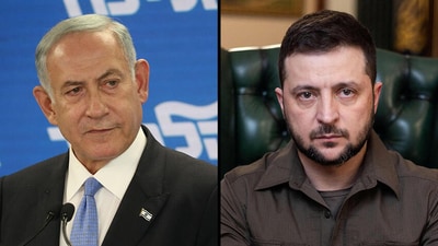 Israeli Prime Minister Benjamin Netanyahu and Ukrainian President Volodymyr Zelensky (File) Israeli Prime Minister Benjamin Netanyahu and Ukrainian President Volodymyr Zelensky (File)
