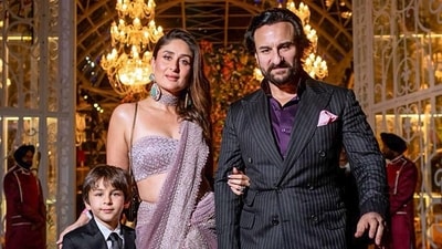 Kareena Kapoor and Saif Ali Khan with their older son Taimur Ali Khan during the pre-wedding celebrations of Anant Ambani and Radhika Merchant in March 2024. (File Photo/ANI) Kareena Kapoor and Saif Ali Khan with their older son Taimur Ali Khan during the pre-wedding celebrations of Anant Ambani and Radhika Merchant in March 2024. (File Photo/ANI)