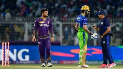 Earlier, Virat Kohli was miffed after his dismissal as he felt it was a waist-high no-ball. The RCB star also argued with the on-field umpires after the controversial call. (ANI) Earlier, Virat Kohli was miffed after his dismissal as he felt it was a waist-high no-ball. The RCB star also argued with the on-field umpires after the controversial call. (ANI)