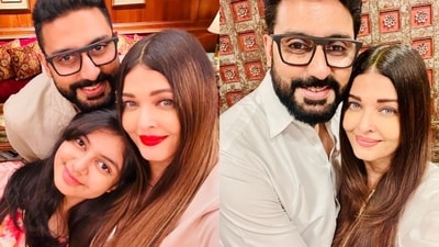 Aishwarya Rai and Abhishek Bachchan shared a sweet picture with Aaradhya. Aishwarya Rai and Abhishek Bachchan shared a sweet picture with Aaradhya.