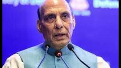 Before contesting his first election from Lucknow in 2014, Rajnath Singh had won Lok Sabha polls from Ghaziabad in 2009. (HT file)