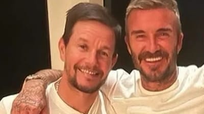David Beckham and Mark Wahlberg are former friends. (Twitter) David Beckham and Mark Wahlberg are former friends. (Twitter)