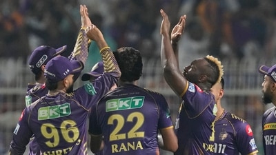 Kolkata Knight Riders registered a nervy 1-run win over Royal Challengers Bengaluru in the last-ball thriller at Eden Gardens. With the win, Shreyas Iyer and Co. have moved to the second spot on the points table. (AP) Kolkata Knight Riders registered a nervy 1-run win over Royal Challengers Bengaluru in the last-ball thriller at Eden Gardens. With the win, Shreyas Iyer and Co. have moved to the second spot on the points table. (AP)