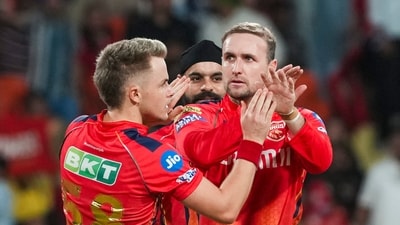 Liam Livingstone sent back Gill and David Miller and runs dried up for the Titans in the middle overs.&nbsp; (PTI)