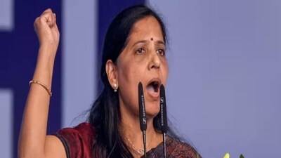 Sunita Kejriwal, wife of jailed Delhi chief minister Arvind Kejriwal (File photo) Sunita Kejriwal, wife of jailed Delhi chief minister Arvind Kejriwal (File photo)