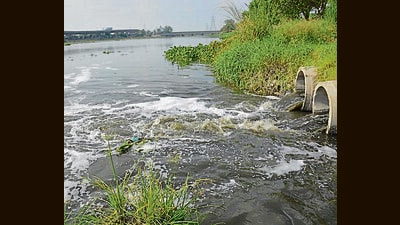 The ambitious project, aims at setting up 11 sewage treatment plants (STPs), with work on 10 out of these already underway. (HT PHOTO) The ambitious project, aims at setting up 11 sewage treatment plants (STPs), with work on 10 out of these already underway. (HT PHOTO)