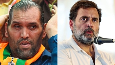 Dalip Singh Rana alias 'The Great Khali' lashed out at Rahul Gandhi. Dalip Singh Rana alias 'The Great Khali' lashed out at Rahul Gandhi.
