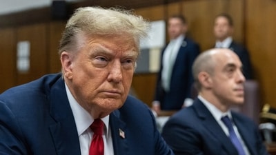 Former President Donald Trump attends jury selection at Manhattan criminal court in New York,(Jeenah Moon/Pool Photo via AP, File) (AP) Former President Donald Trump attends jury selection at Manhattan criminal court in New York,(Jeenah Moon/Pool Photo via AP, File) (AP)