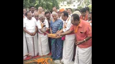 Union finance minister Nirmala Sitharaman at an event in Varanasi on April 21. (HT photo)