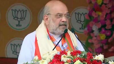 Union home minister Amit Shah addressing during an election rally for Lok Sabha election in Katihar of Bihar. (HT Photo) Union home minister Amit Shah addressing during an election rally for Lok Sabha election in Katihar of Bihar. (HT Photo)