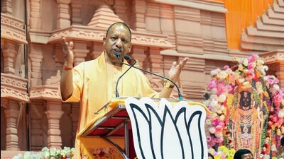 Uttar Pradesh Chief Minister and BJP leader Yogi Adityanath addresses a public meeting for Lok Sabha elections, in Bilaspur, Sunday (PTI) Uttar Pradesh Chief Minister and BJP leader Yogi Adityanath addresses a public meeting for Lok Sabha elections, in Bilaspur, Sunday (PTI)