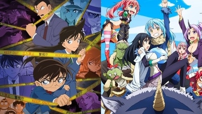 Detective Conan ranks at #3 and That Time I Got Reincarnated as a Slime Season  at #5 on the April week 2 anime rankings chart in Kanto region.