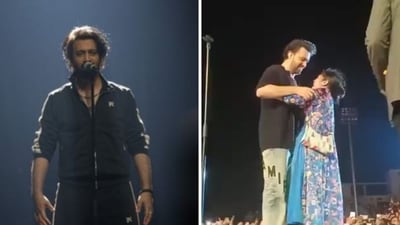 Atif Aslam was interrupted by a fan during his recent concert. Atif Aslam was interrupted by a fan during his recent concert.