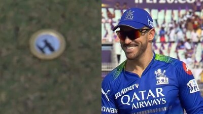 Faf du Plessis during toss.
