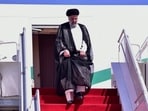 Iranian President Ebrahim Raisi gets down from a plane upon his arrival in Islamabad, Pakistan on Monday. Iranian President Ebrahim Raisi gets down from a plane upon his arrival in Islamabad, Pakistan on Monday.