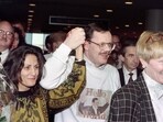 Former US hostage Terry Anderson and his fiancee Madeleine Bassil arrive at John F. Kennedy Airport in New York on December 10, 1991. American journalist Terry Anderson, who was snatched by Islamic militants in Lebanon in 1985 and held hostage for six years, died at age 76 on April 21, 2024, his former employer the Associated Press (AP) said. Former US hostage Terry Anderson and his fiancee Madeleine Bassil arrive at John F. Kennedy Airport in New York on December 10, 1991. American journalist Terry Anderson, who was snatched by Islamic militants in Lebanon in 1985 and held hostage for six years, died at age 76 on April 21, 2024, his former employer the Associated Press (AP) said.