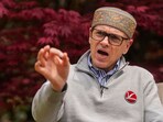 J&K National Conference Vice President Omar Abdullah during an interview with PTI, in Srinagar, Saturday, April 13, 2024.