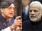 Congress MP Shashi Tharoor and Prime Minister Narendra Modi. Congress MP Shashi Tharoor and Prime Minister Narendra Modi.