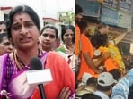 BJP's Hyderabad LS candidate Madhavi Latha BJP's Hyderabad LS candidate Madhavi Latha