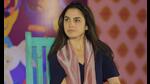 Merve Emre during a session at JLF 2024 (Courtesy Jaipur Literature Festival)