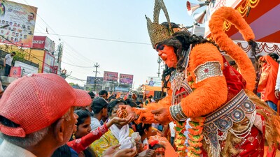 Processions and Parades: In some regions, colourful processions are organized with devotees carrying idols of Lord Hanuman, chanting hymns, and spreading the message of devotion and courage. (ANI) Processions and Parades: In some regions, colourful processions are organized with devotees carrying idols of Lord Hanuman, chanting hymns, and spreading the message of devotion and courage. (ANI)