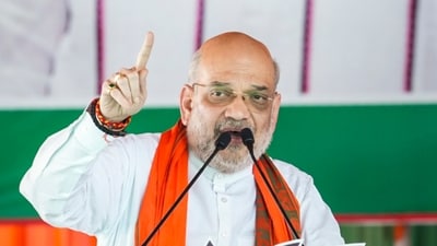 Union home minister Amit Shah addresses an election campaign rally for Lok Sabha polls, in Kanker, Chhattisgarh. (PTI) Union home minister Amit Shah addresses an election campaign rally for Lok Sabha polls, in Kanker, Chhattisgarh. (PTI)