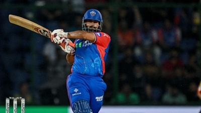 Delhi Capitals' captain Rishabh Pant plays a shot during the Indian Premier League (IPL) Twenty20 cricket match between Delhi Capitals and Sunrisers Hyderabad at the Arun Jaitley Stadium (AFP) Delhi Capitals' captain Rishabh Pant plays a shot during the Indian Premier League (IPL) Twenty20 cricket match between Delhi Capitals and Sunrisers Hyderabad at the Arun Jaitley Stadium (AFP)